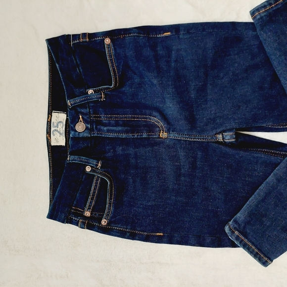 NEW We The Free Montana High Rise Blue Cotton Denim Pockets Skinny Jeans P1402 - Picture 5 of 11